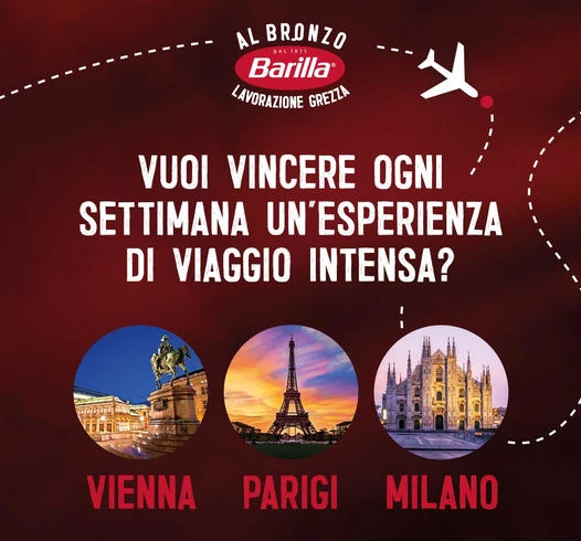 Concorso Barilla al Bronzo – Vinci Un’Esperienza di Viaggio Intensa