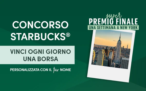 Concorso Vinci Una Borsa Personalizzata e un Viaggio a New York con Starbucks