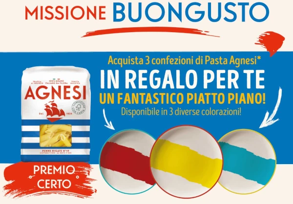 Operazione a premi Agnesi NUOVA MISSIONE BUONGUSTO